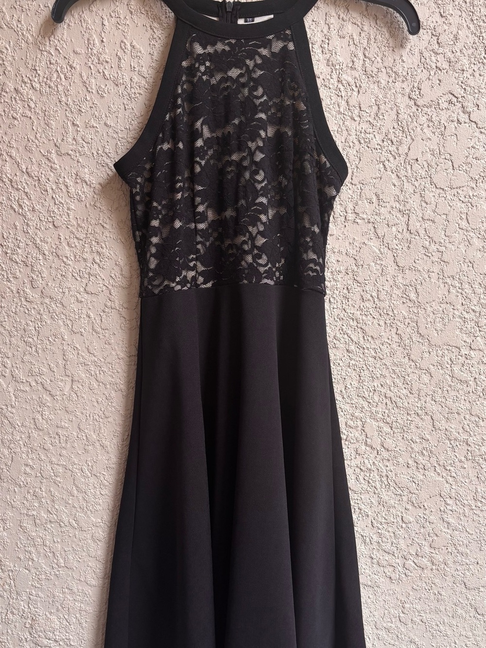 Black Lace Halter Midi Dress - Elegant Evening Dress